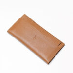 کیف پول کتی مردانه چرمی عسلی