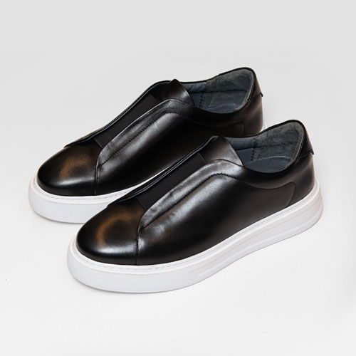 کفش اسپرت مشکی مردانه چرمی 2008