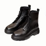 نیم بوت اسپرت مردانه چرمی 2018 مشکی