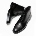 نیم بوت رسمی مردانه چرمی 2052 مشکی