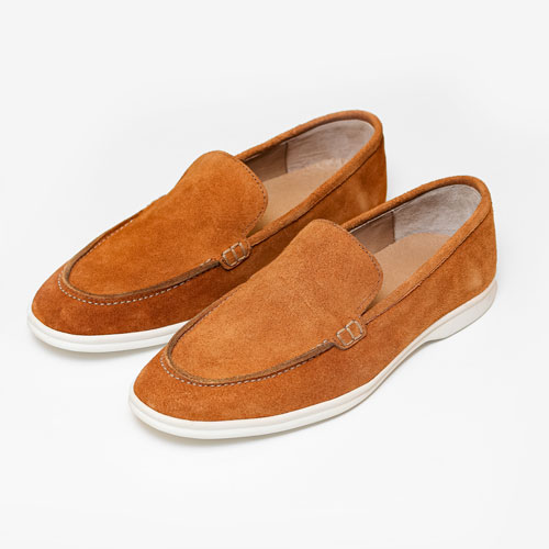 کفش کالج مردانه چرمی 2027 عسلی