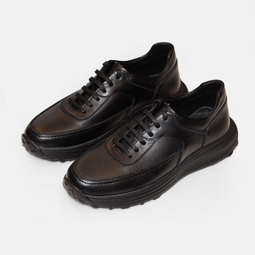 کفش اسپرت مردانه چرمی 2044 مشکی