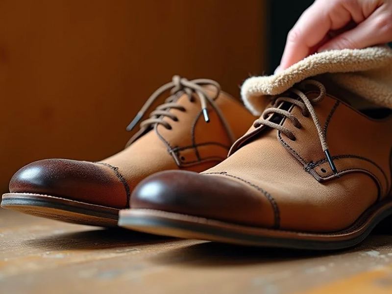 تمیز کردن کفش چرم رسمی مردانه