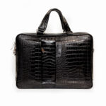 پشت کیف اداری دسته کوتاه جلو دو خط چرمی