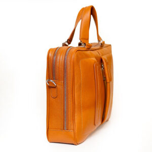 دیتیل کیف اداری دسته کوتاه جلو دو خط چرمی