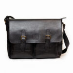 کیف اداری دو جیب سگک دار چرمی