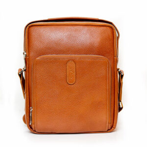 کیف دوشی تک زیپ جلو مردانه چرمی زیبا
