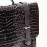 کیف اداری سگک دار چرمی مشکی