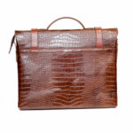 پشت کیف اداری سگک دار چرمی