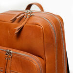 دیزاین کوله پشتی دو زیپ چرمی