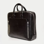 کیف اداری دو زیپ چرمی ساده
