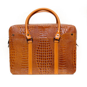 کیف اداری دسته بلند چرمی عسلی