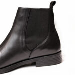 نیم بوت مردانه چرمی 2087 مشکی