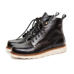 نیم بوت مردانه چرمی 2093