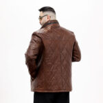 پشت کاپشن چرم مردانه مدل آرکا