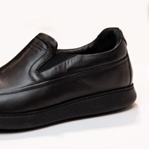 کفش طبی اداری مردانه چرمی 2086 مشکی