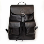 کوله پشتی دو جیب چرمی