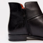 زیپ نیم بوت زنانه چرمی 1008