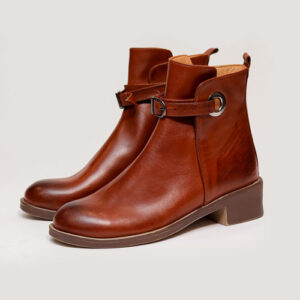 طراحی نیم بوت زنانه چرمی 1024