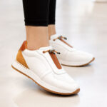 پا خور کفش اسپرت زنانه چرمی 1073