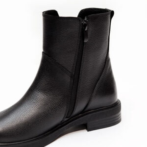 زیپ نیم بوت زنانه چرمی 1001