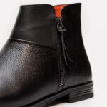 نیم بوت زنانه چرمی 1008 مشکی