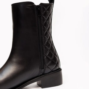 نیم بوت زنانه چرمی 1015 مشکی