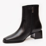 نیم بوت زنانه چرمی 1075 مشکی