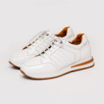 کفش اسپرت زنانه چرمی 1072 سفید