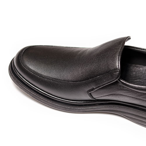 کفش طبی مردانه چرمی 2057 مشکی